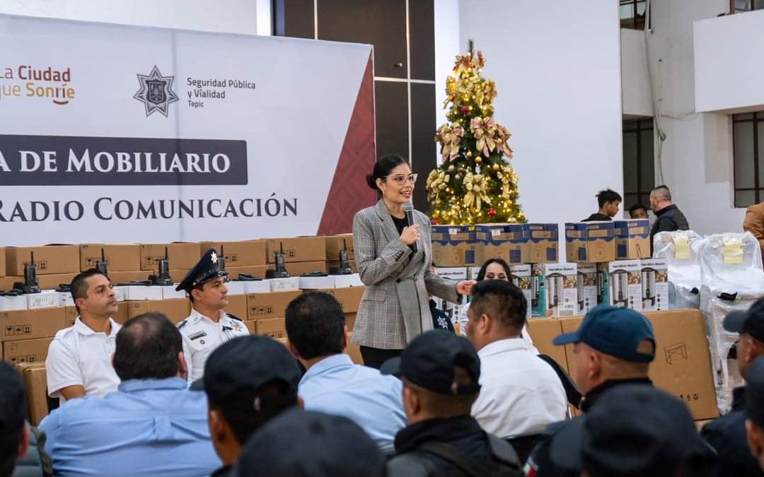 GERALDINE CIERRA 2023 CON UNA GRAN INVERSIÓN EN SEGURIDAD PÚBLICA EN TEPIC