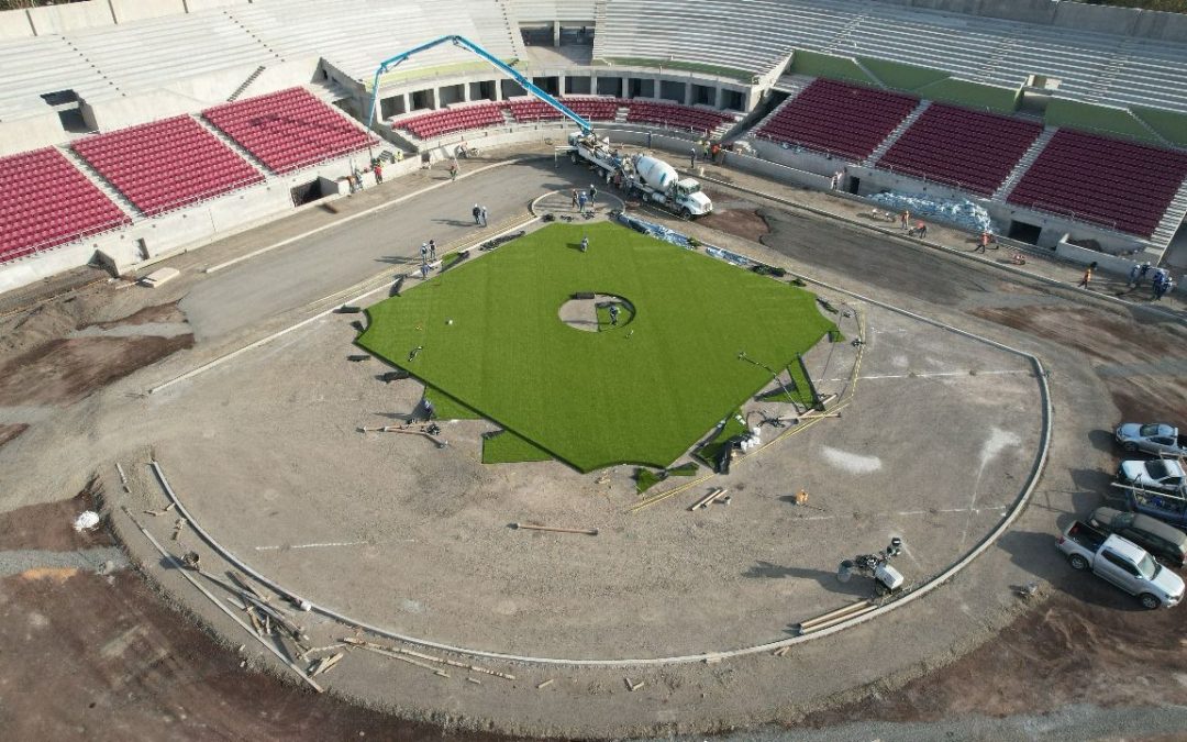 ASÍ VA EL AVANCE DEL ESTADIO DE BEISBOL DE TEPIC