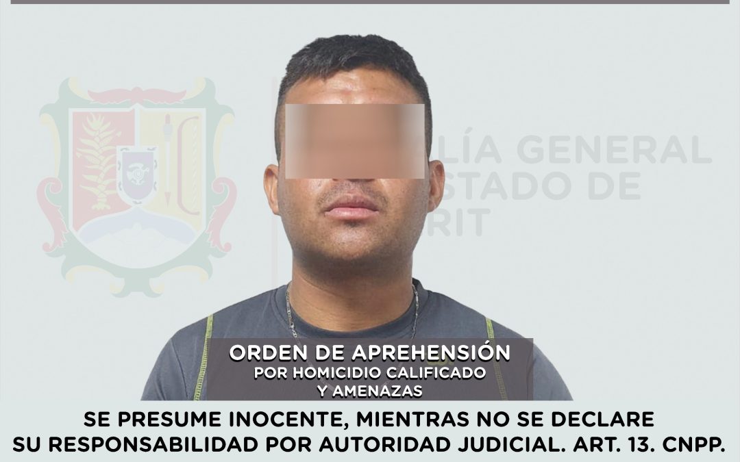 APREHENDIDO PRESUNTO RESPONSABLE DE HOMICIDIO CALIFICADO Y AMENAZAS