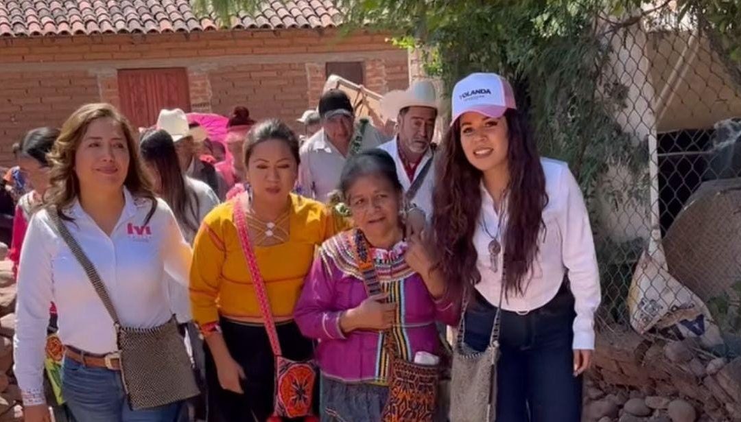 VISITA IVIDELIZA REYES JESÚS MARÍA, EN EL MUNICIPIO DEL NAYAR