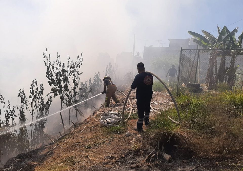 Sofoca Protección Civil y Bomberos de Tepic incendio en tiradero clandestino