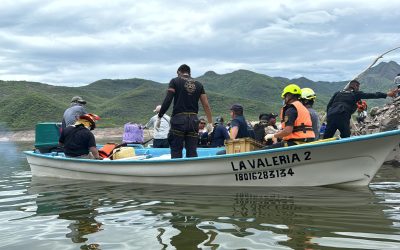 Tras cinco días de intensa búsqueda localizan cuerpo de pescador en la presa de Aguamilpa
