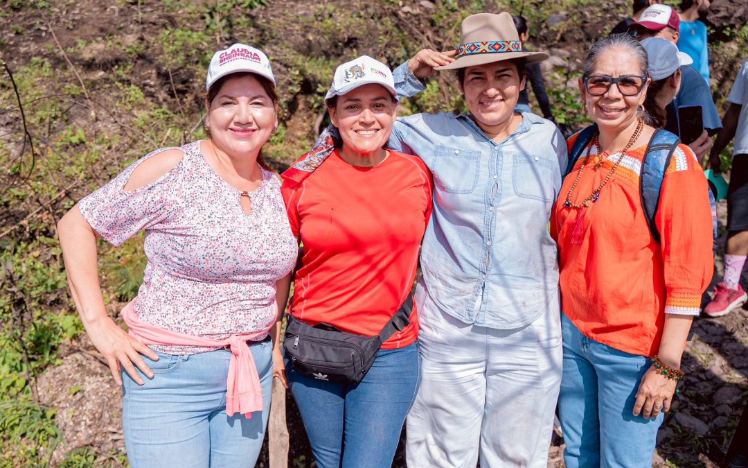 «Sigamos sembrando futuro en el Cerro del San Juan, transformemos vidas.», Elizabeth López Blanco, dirigente estatal de MORENA.