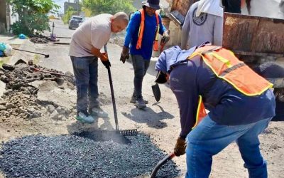 Ordena Geraldine Ponce intensificar programa de bacheo en calles de Tepic