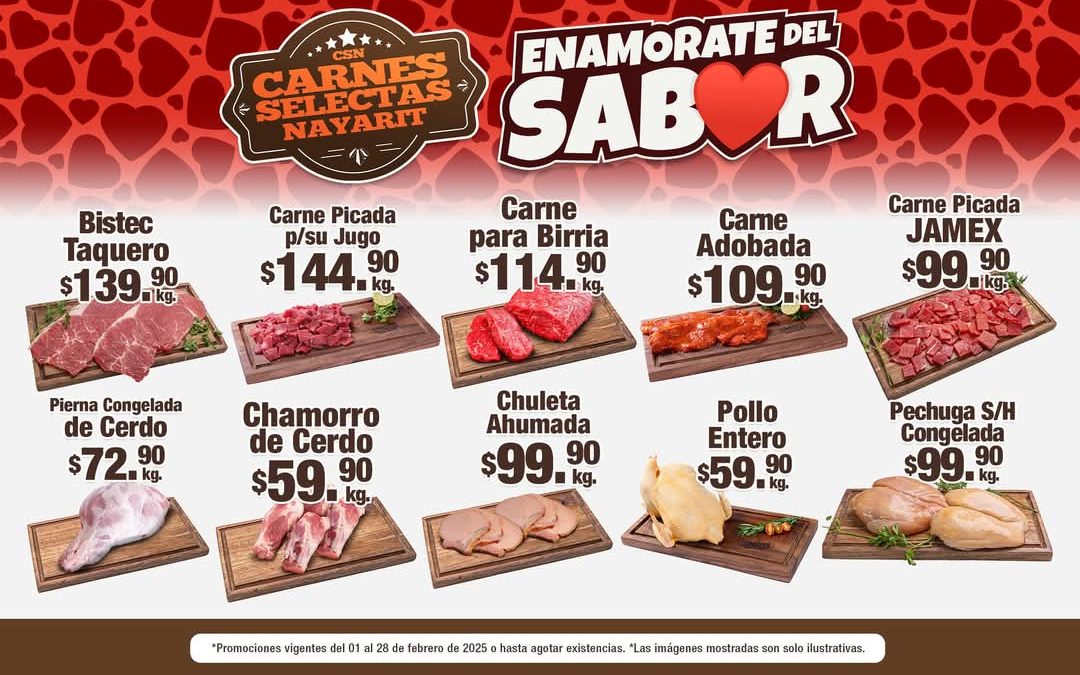 GRANDES PROMOCIONES DE FEBRERO EN CARNES SELECTAS.