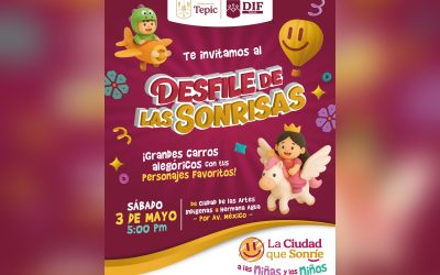 Festejará Geraldine a la niñez de Tepic con el Desfile de las Sonrisas