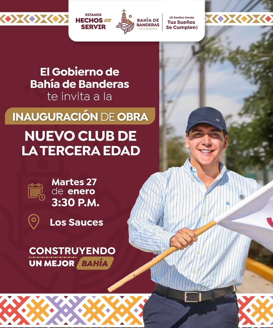 Héctor Santana entrega hoy el nuevo Club de la Tercera Edad en Los Sauces