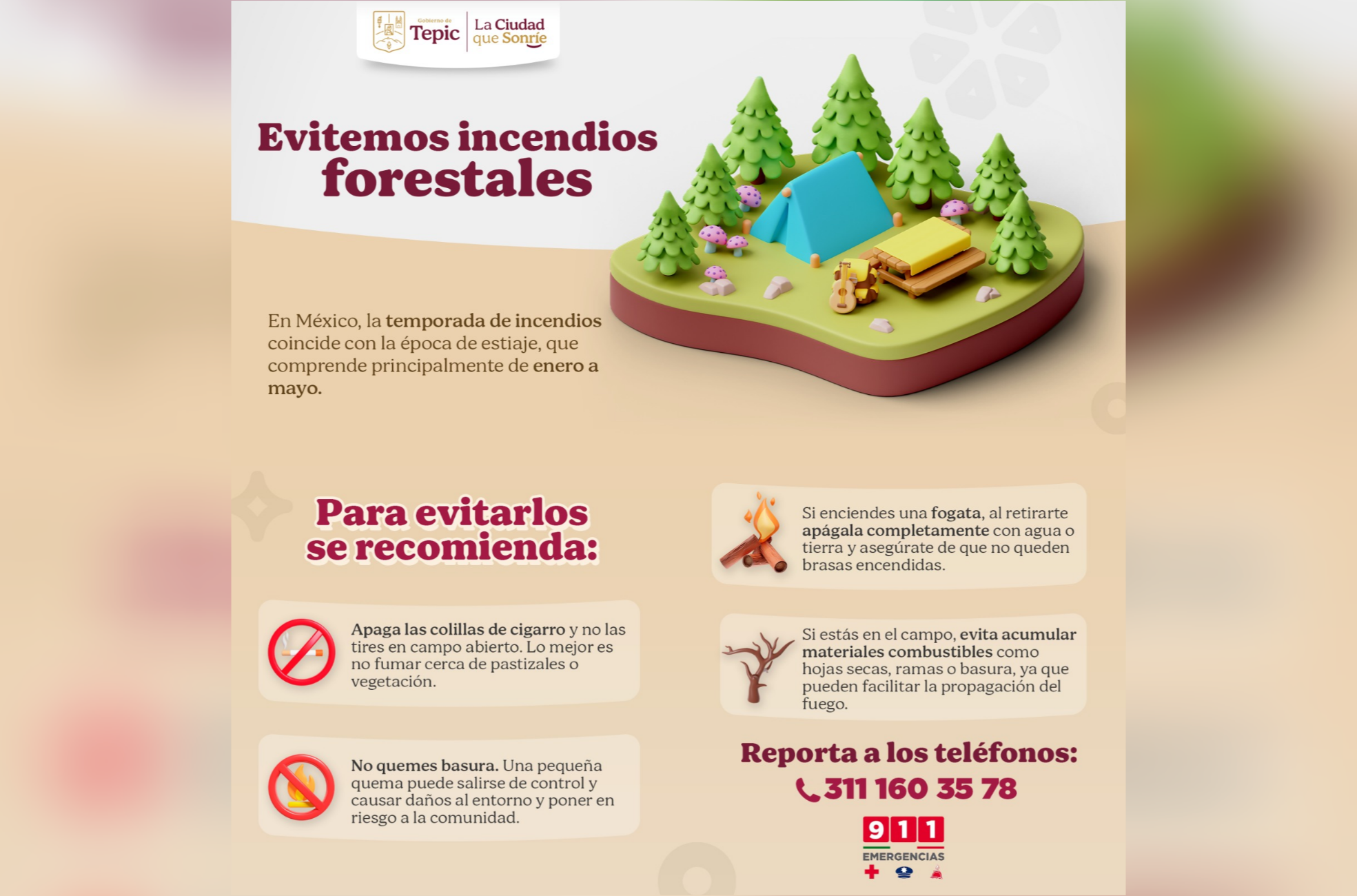 CAMPAÑA DE PROTECCIÓN A ÁREAS NATURALES TEPIC